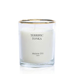 Bespoke Scented Black Demi Lune Candles - Halfmoon Candle Terrific Tonka