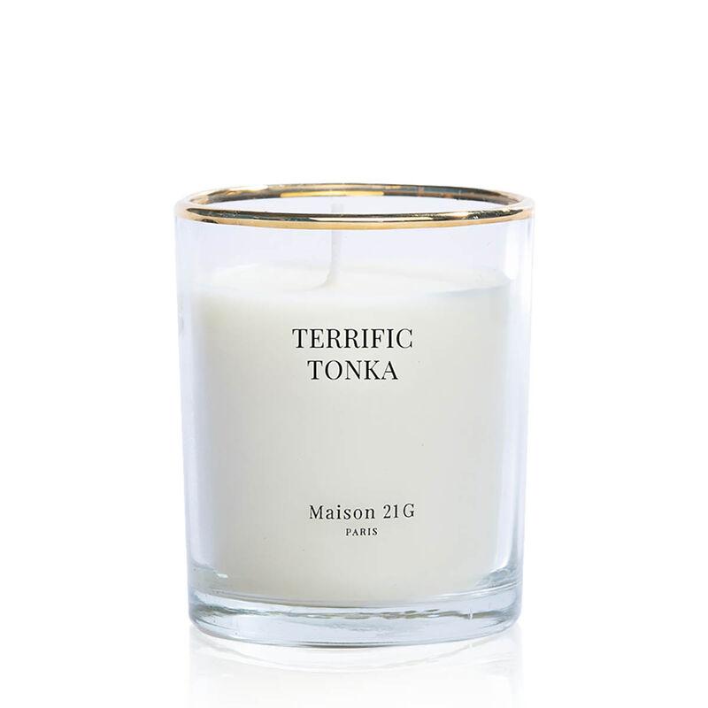 Bespoke Scented Black Demi Lune Candles - Halfmoon Candle Terrific Tonka