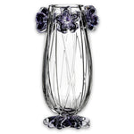 Cistus Drop Tall Vase With 4 Red Flowers