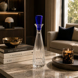 Diomedee Clear Bottle With Blue Stopper - Mario Cioni (view 2)