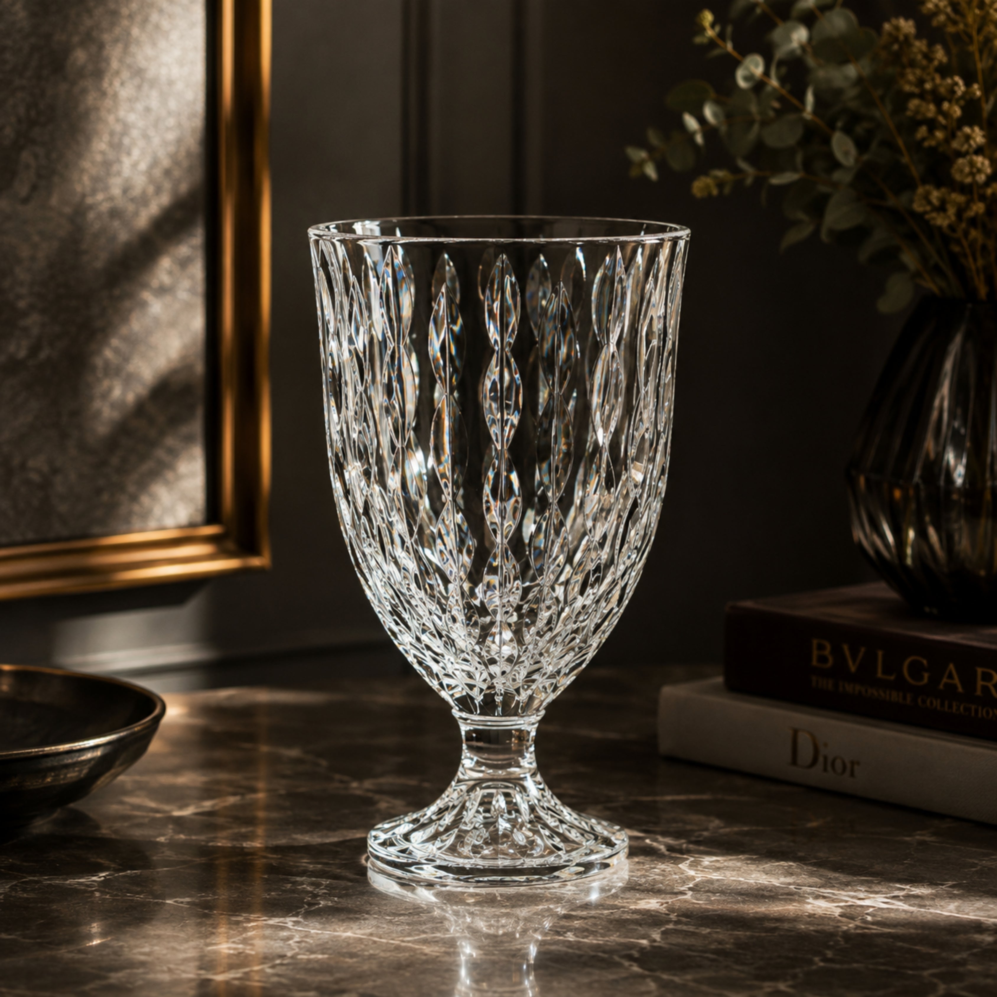 Odyssey Clear Vase With Foot - Mario Cioni (view 2)