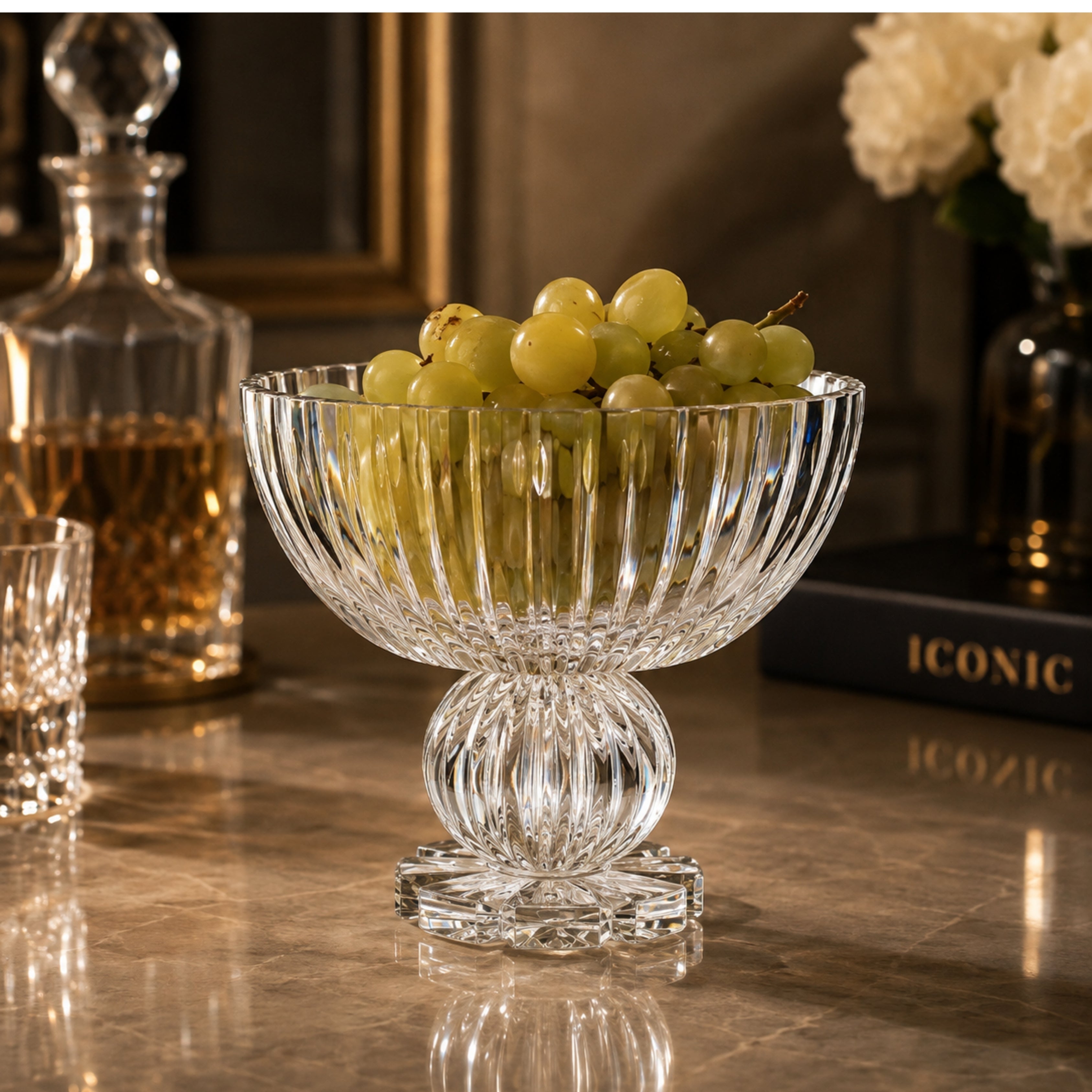 Mirus Footed Clear Bowl - Mario Cioni (view 2)