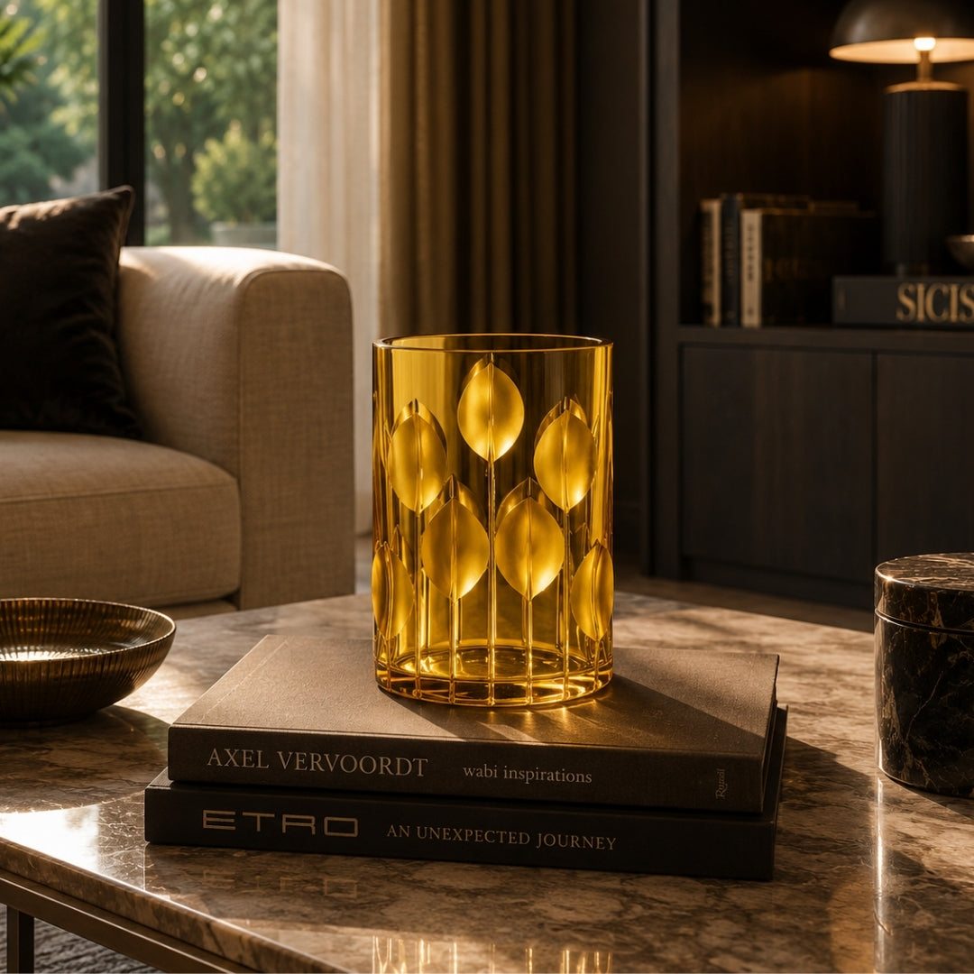 Vaso Ovale Tulip Grande Ambra - Mario Cioni (view 2)