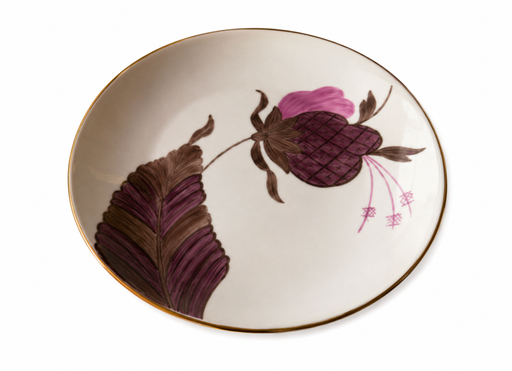 "Salad/Dessert Plate Coupe JARDINS D’UDAiPUR JARDINS D’UDAiPUR GM 3 | ORCHID"
