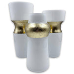 Vases Set White And Gold