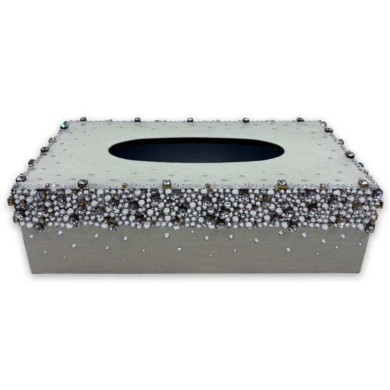 Tissue Cover - Ava Silver Tissue Cover