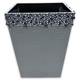 Basket - Ava Silver Waste Basket