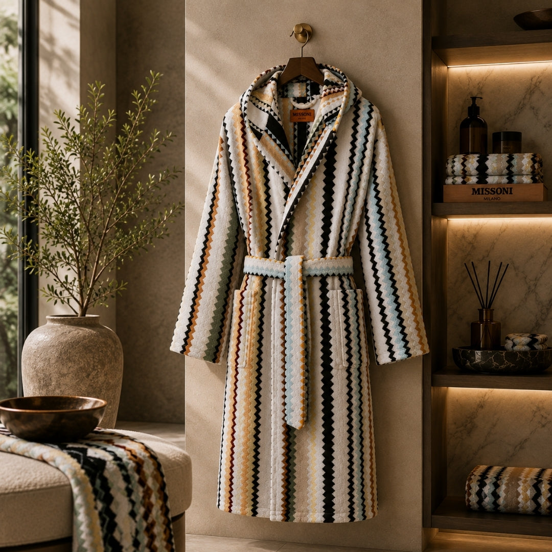 Curt Hooded Bathrobe Mod.18_New 1C3Ac99736/160 - Missoni (view 2)