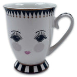 Crockery - Memugs In A Rack Dots Black/ Whiteco O: Cn / Mat:New Bone China /Color: White/Black Rack