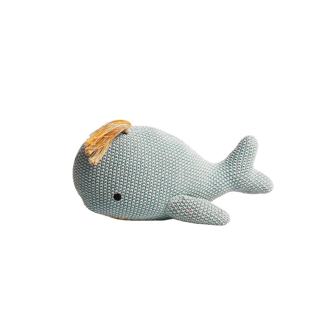 Knitted Soft Toy - Blue Whale
