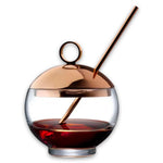 Nude Hepburn Alchemy Glass With Metal Lid & Pipe Accessory (Bowl) (Made Of Glass)