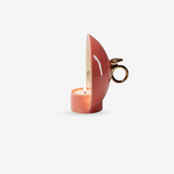 Lume Candle Holder Glossy Pink Chic