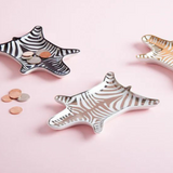 Zebra Stacking Dish - Silver