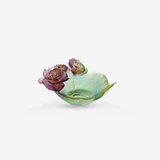 Small Rose Passion Bowl in Green & Pink