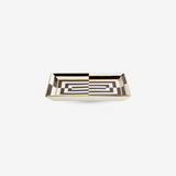 Op Art Rectangle Tray - Black/White - 27287