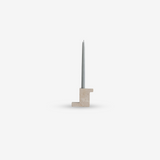 Brick Candle Holder, Tall - Limestone