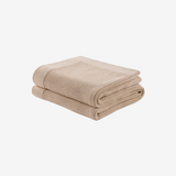 Heritage Natural Cotton Throw 130x180 Almond