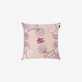 Bloom embroidered cotton-blend cushion-Pink