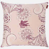 Bloom embroidered cotton-blend cushion-Pink