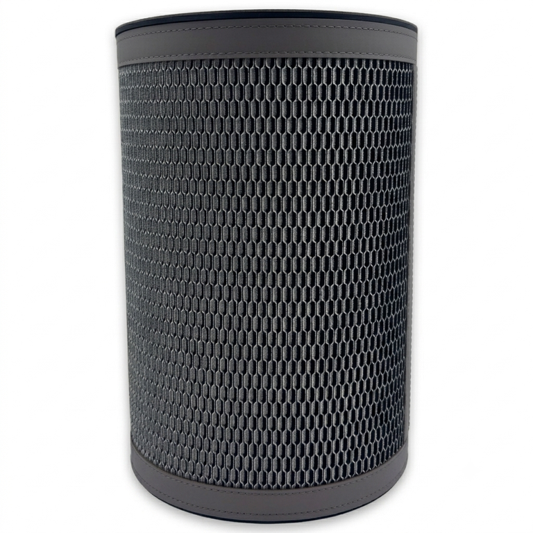00.0332.082 Nadia Small Round Paper Bin With Lid 0 Diam. 22X H 33 Cm Antibes