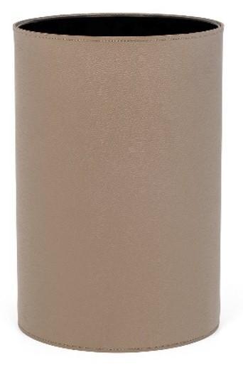 ROUND PAPER BIN-LIVERPOOL LEATHER