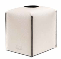 SQUARE TISSUE BOX-LIVERPOOL LEATHER