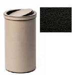 ROUND METAL BIN - BLACK