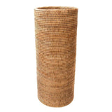 Tava Handwoven Rattan Round Umbrella Basket