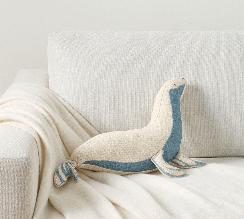Simon The Seal Shaped Pillow