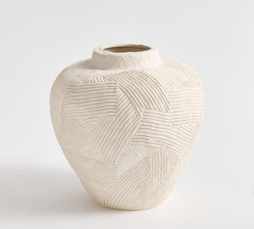 Textured Earthenware Large Vase