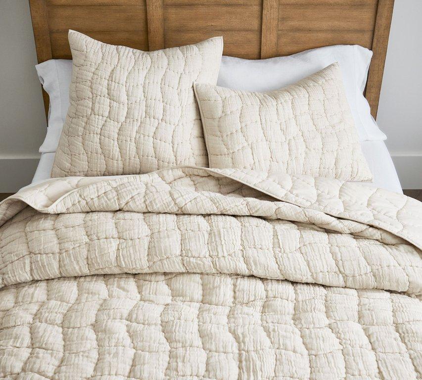 Cloud Quilt-Flax