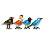 140-300-232 - Glass Paradise Birds Set 4