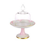 TULIP SMALL CAKE STAND WITH CLOCHE