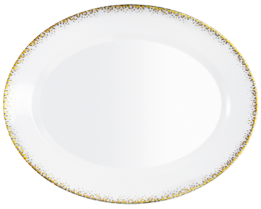 OVAL PLATTER SOUFFLE D’OR
