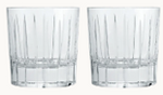 IRIANA SET OF 2  DOUBLE OLD 
FASHIONED GLASSES