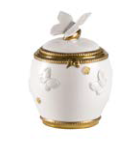 BUTTERFLY SUGAR BOWL WHITE