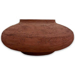 Round Vase Red With Cork Line (Horizontal)