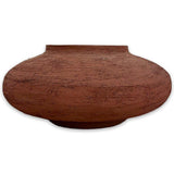 Round Vase Red With Cork Line (Horizontal)