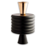 Dual Flute-Matt Black & Gold