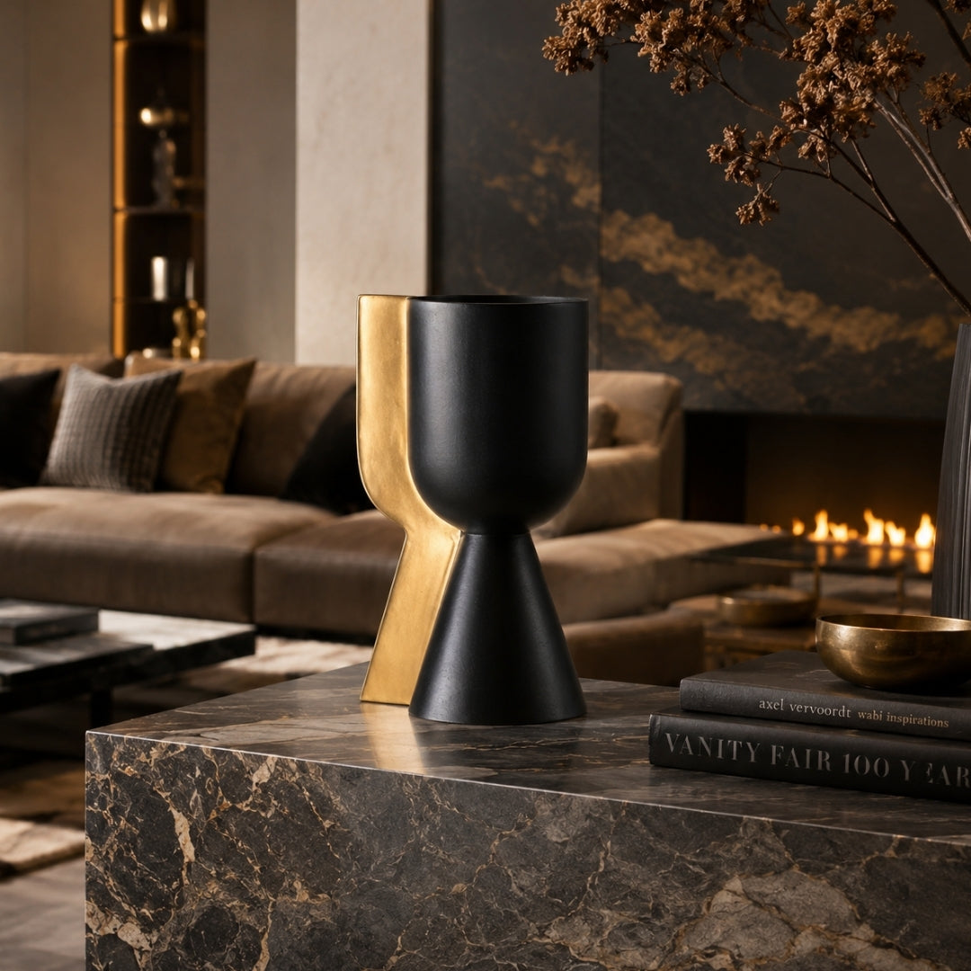 Vaso Segrande Gm Nero - Rometti (view 2)