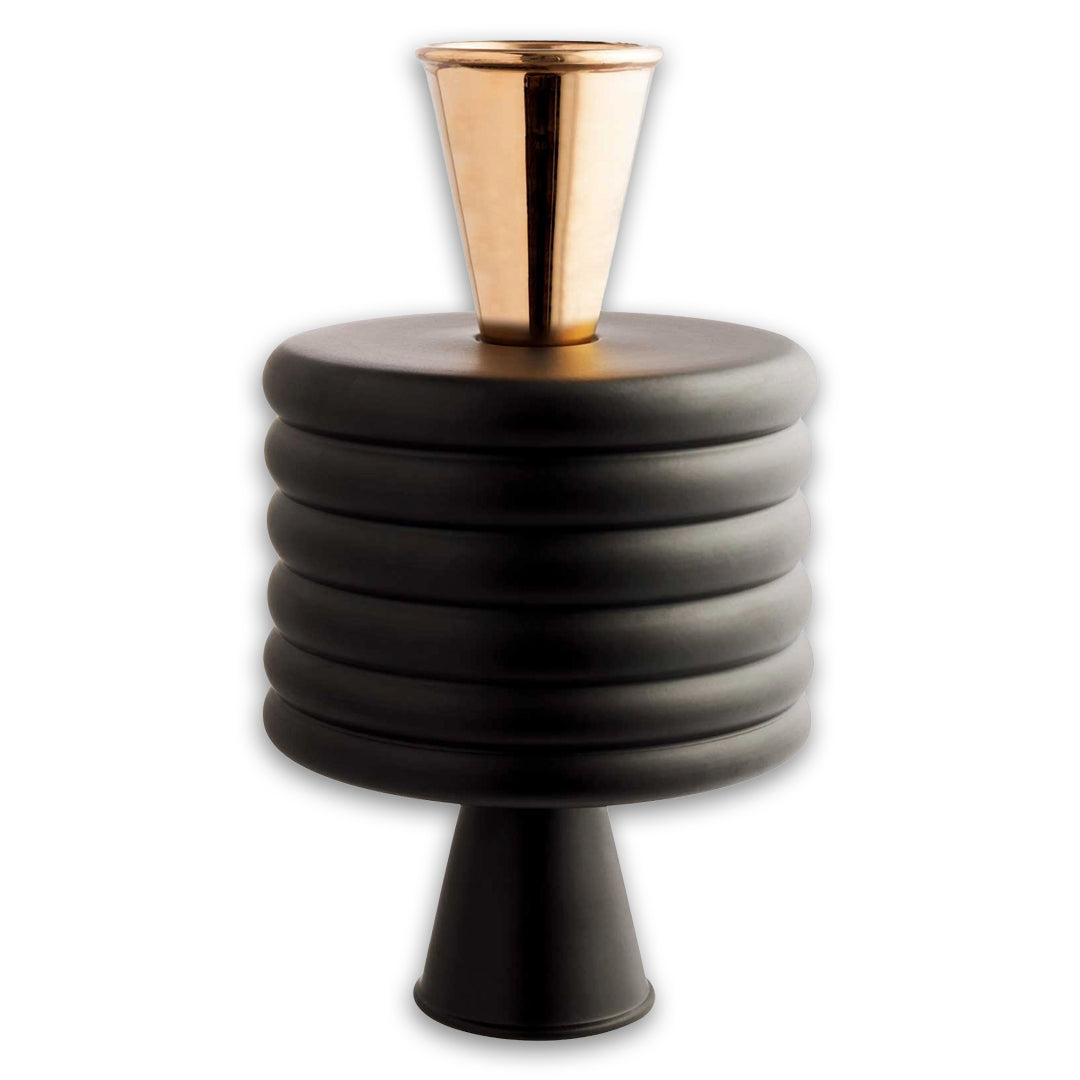 Dual Flute-Matt Black & Gold - Rometti