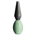 Cleola- Small Clay Vase-Green & Black - Rometti