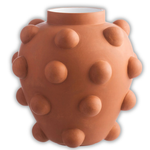 Vaso Fysallida Terracotta, Glossy White