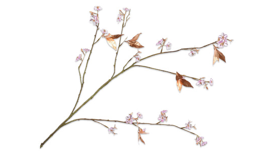 Acrylic Flower Spray Gold / Lavender