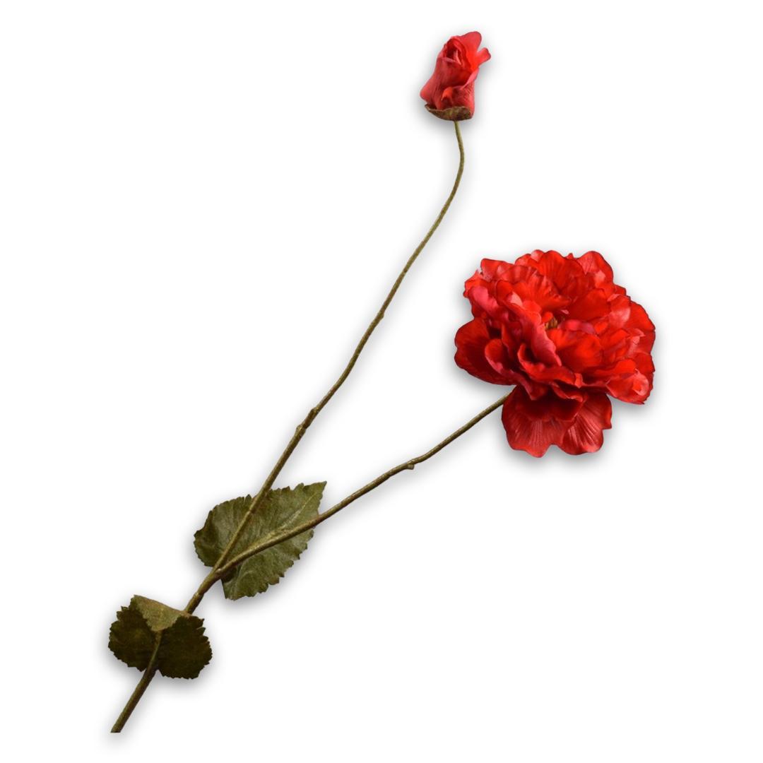 Poppy Stem Red Rt-73Cm