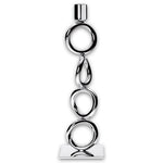 Vertigo Silver-Plated Four-Ring Candlestick