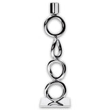 Vertigo Silver-Plated Four-Ring Candlestick