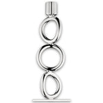 Vertigo Silver-Plated 3-Ring Candelabra
