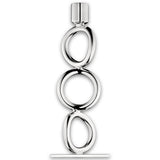 Vertigo Silver-Plated 3-Ring Candelabra