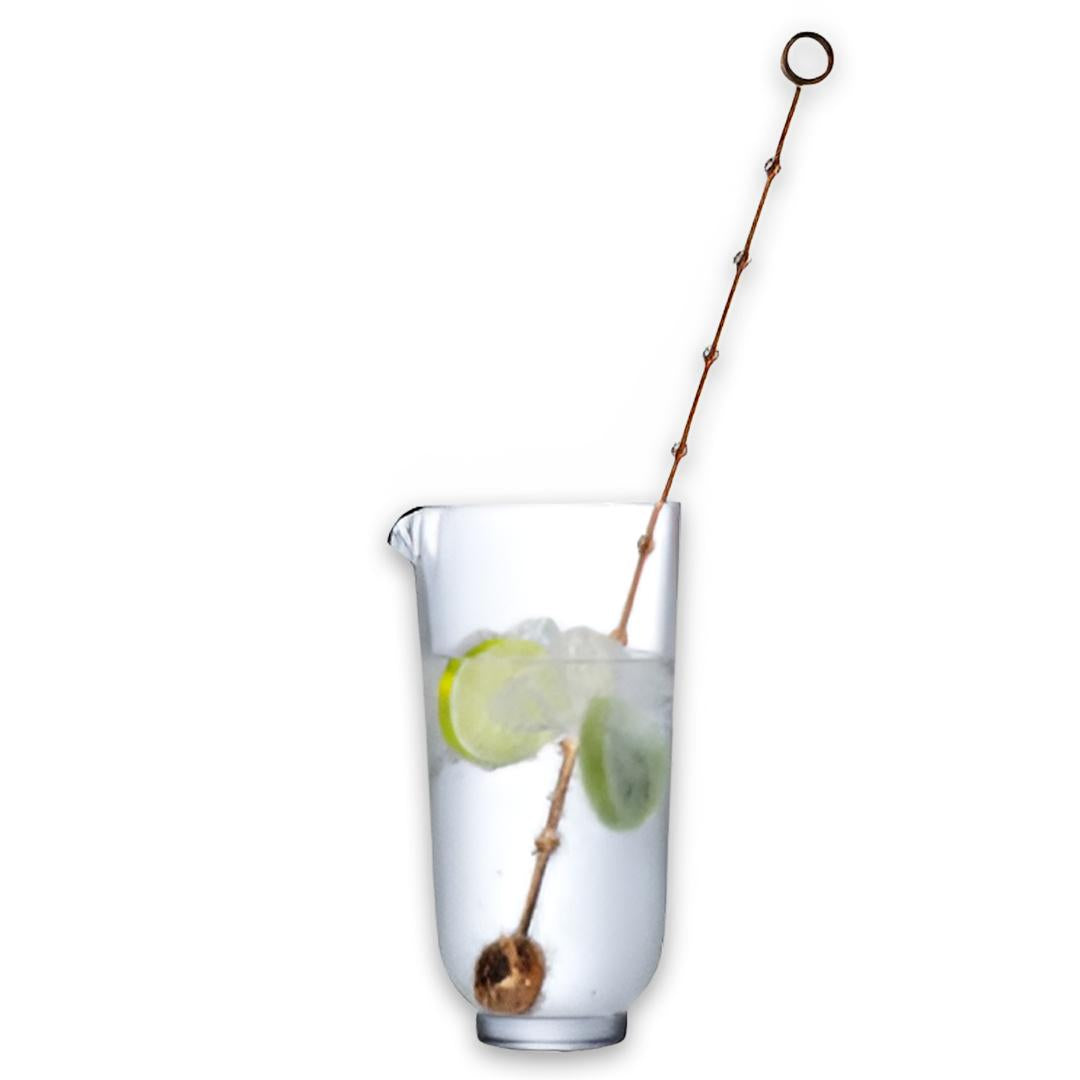 Hepburn Mixing Glass With Metal Stirrer - Clear